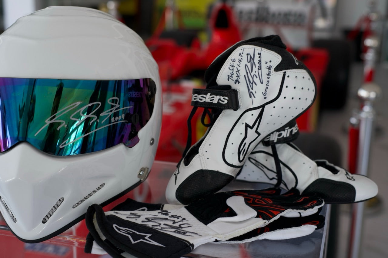 2009 The Stig Michael Schumacher gloves, shoes and helmet set