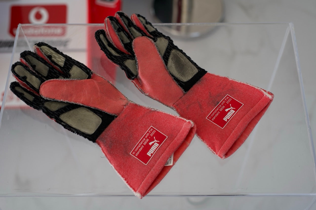 2012 Michael Schumacher PUMA Brazil GP signed gloves