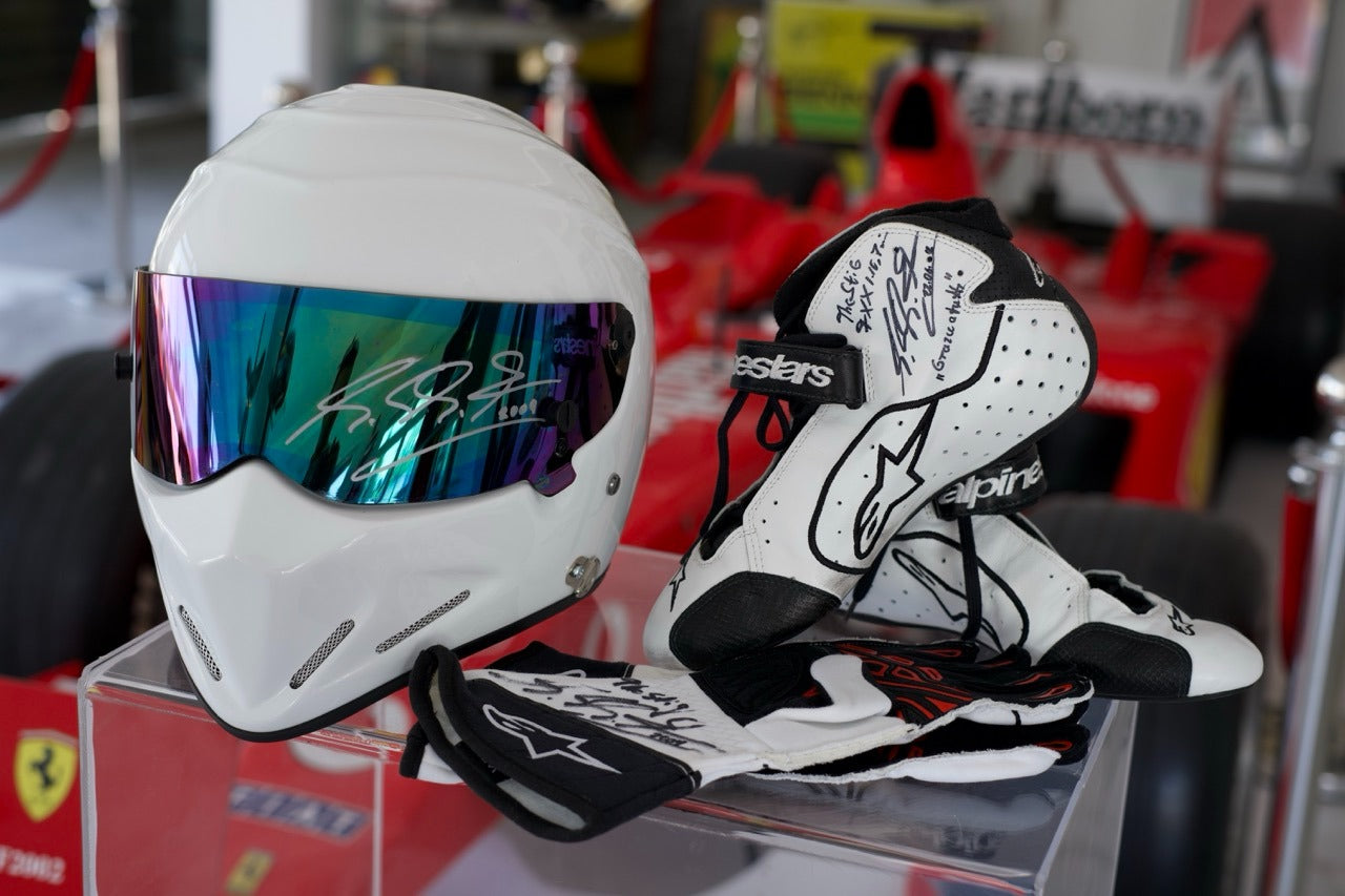 2009 The Stig Michael Schumacher gloves, shoes and helmet set