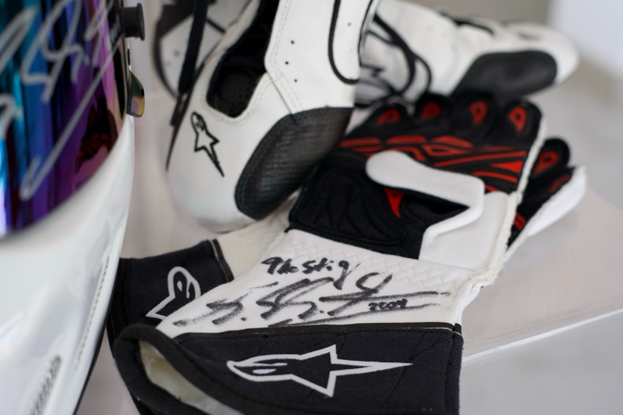 2009 The Stig Michael Schumacher gloves, shoes and helmet set