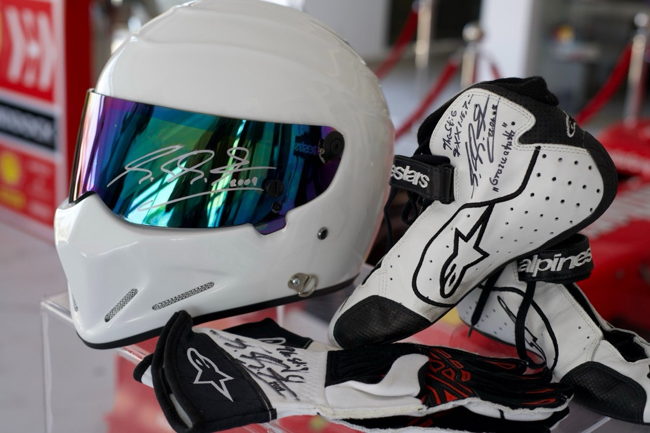 2009 The Stig Michael Schumacher gloves, shoes and helmet set