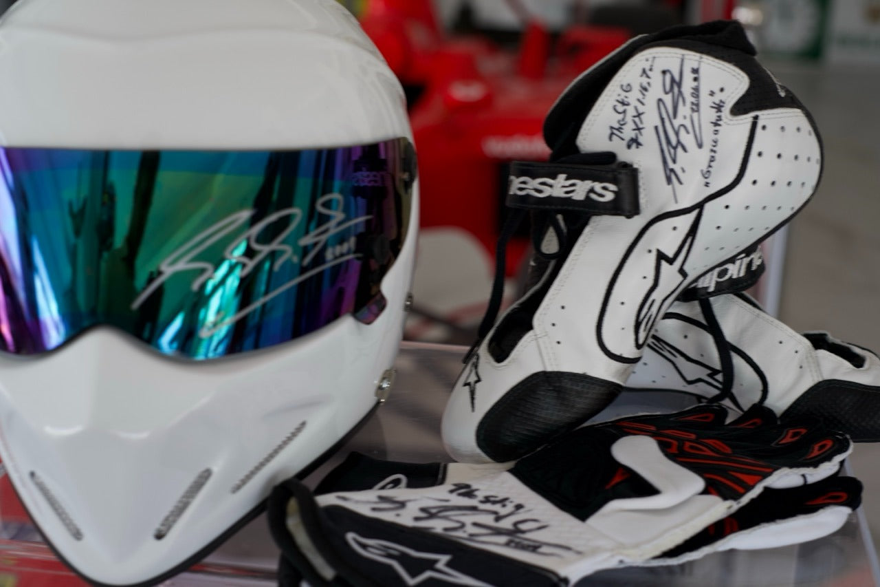 2009 The Stig Michael Schumacher gloves, shoes and helmet set
