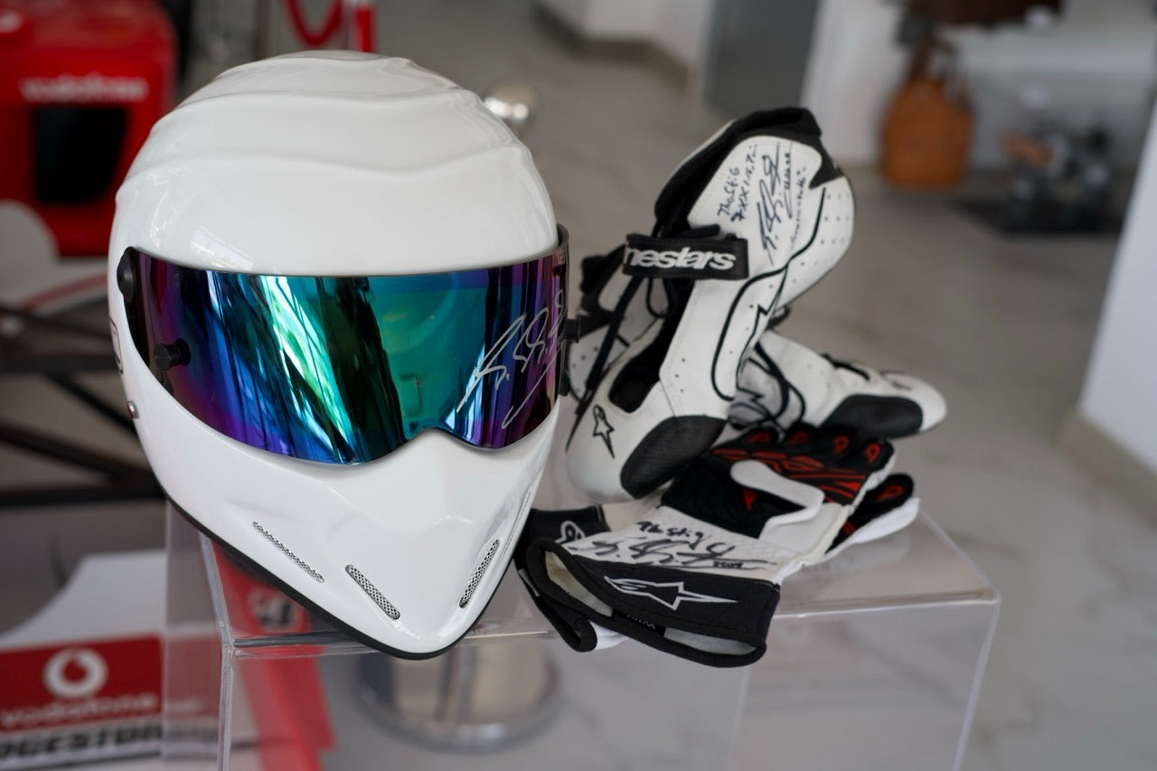 2009 The Stig Michael Schumacher gloves, shoes and helmet set