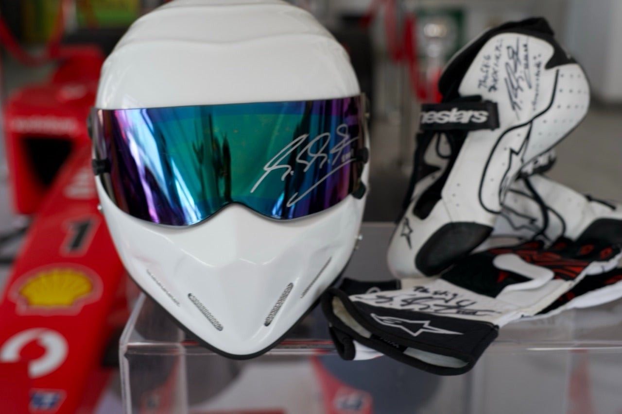 2009 The Stig Michael Schumacher gloves, shoes and helmet set