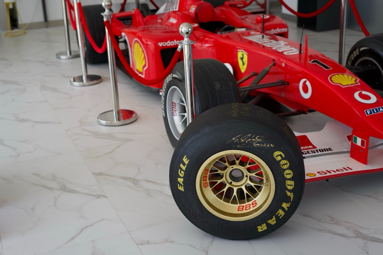 1996 Michael Schumacher BBS / GoodYear Ferrari race used tire