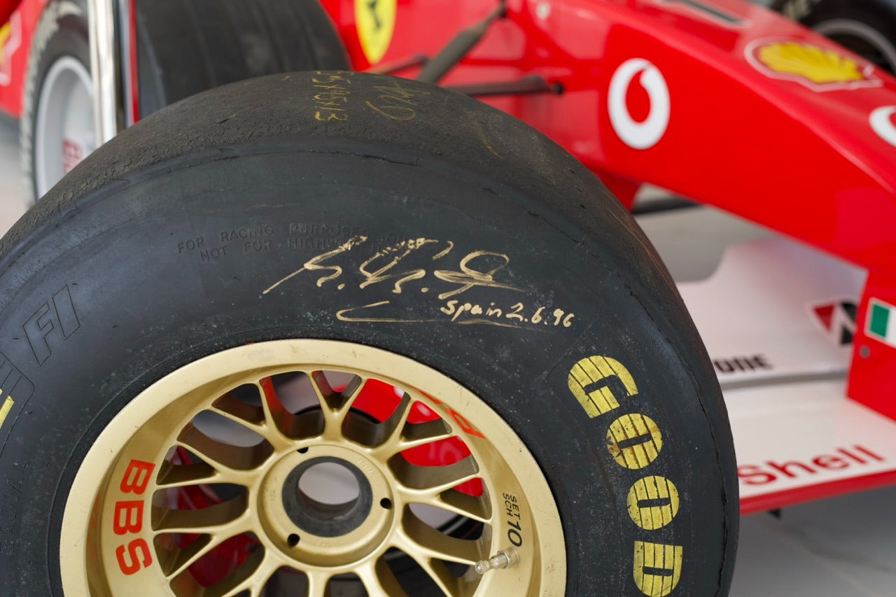1996 Michael Schumacher BBS / GoodYear Ferrari race used tire