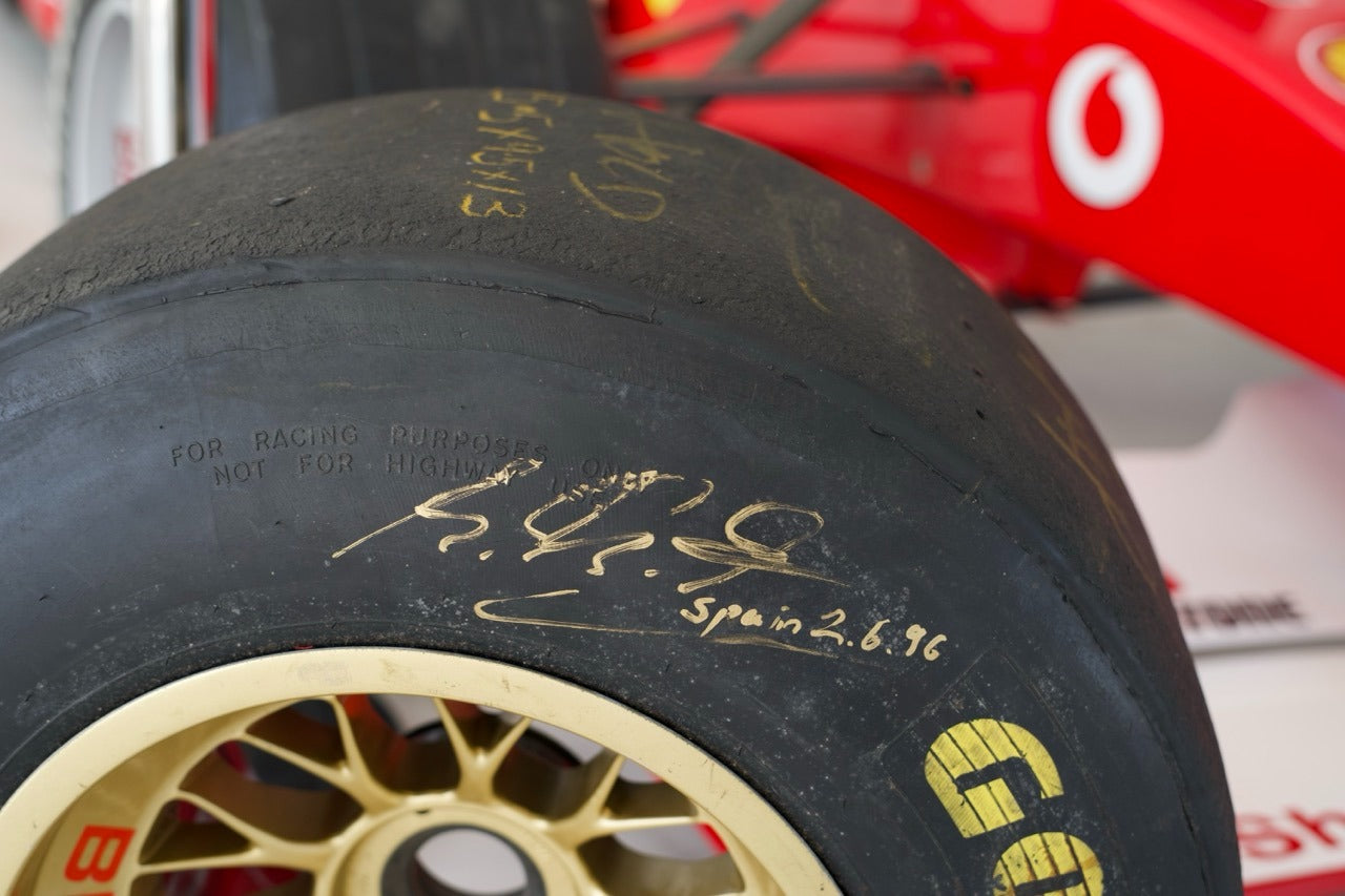 1996 Michael Schumacher BBS / GoodYear Ferrari race used tire