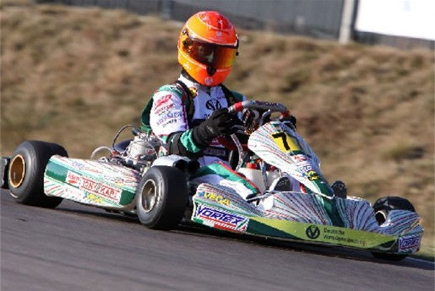 2008 Michael Schumacher Kart used steering signed