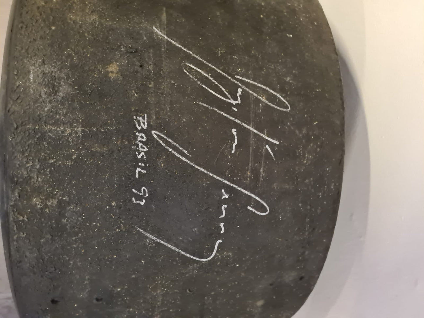 1993 Ayrton Senna McLaren MP4/8 rear GoodYear tire signed