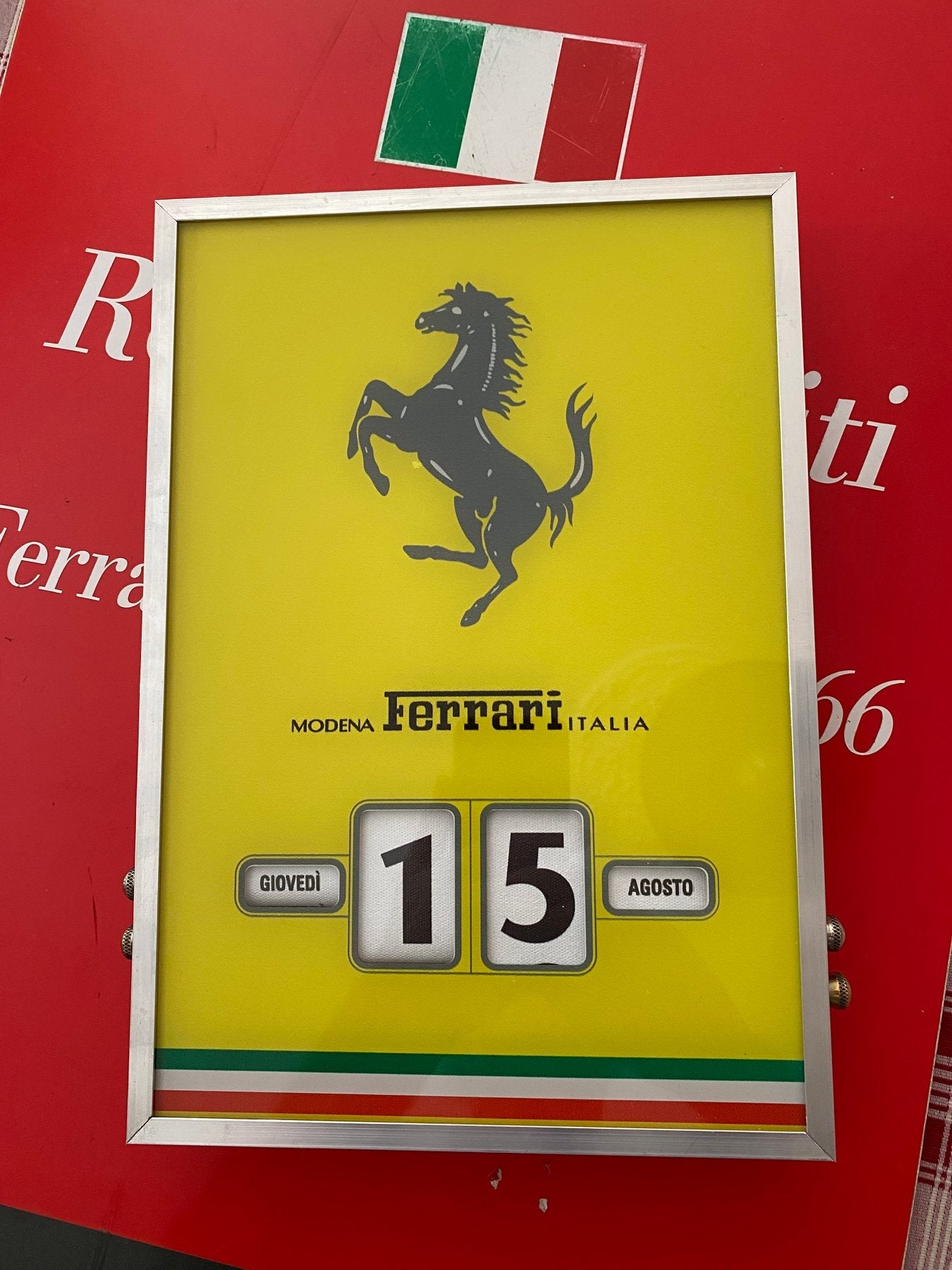 FERRARI Cavallino Perpetual Italian Calendar