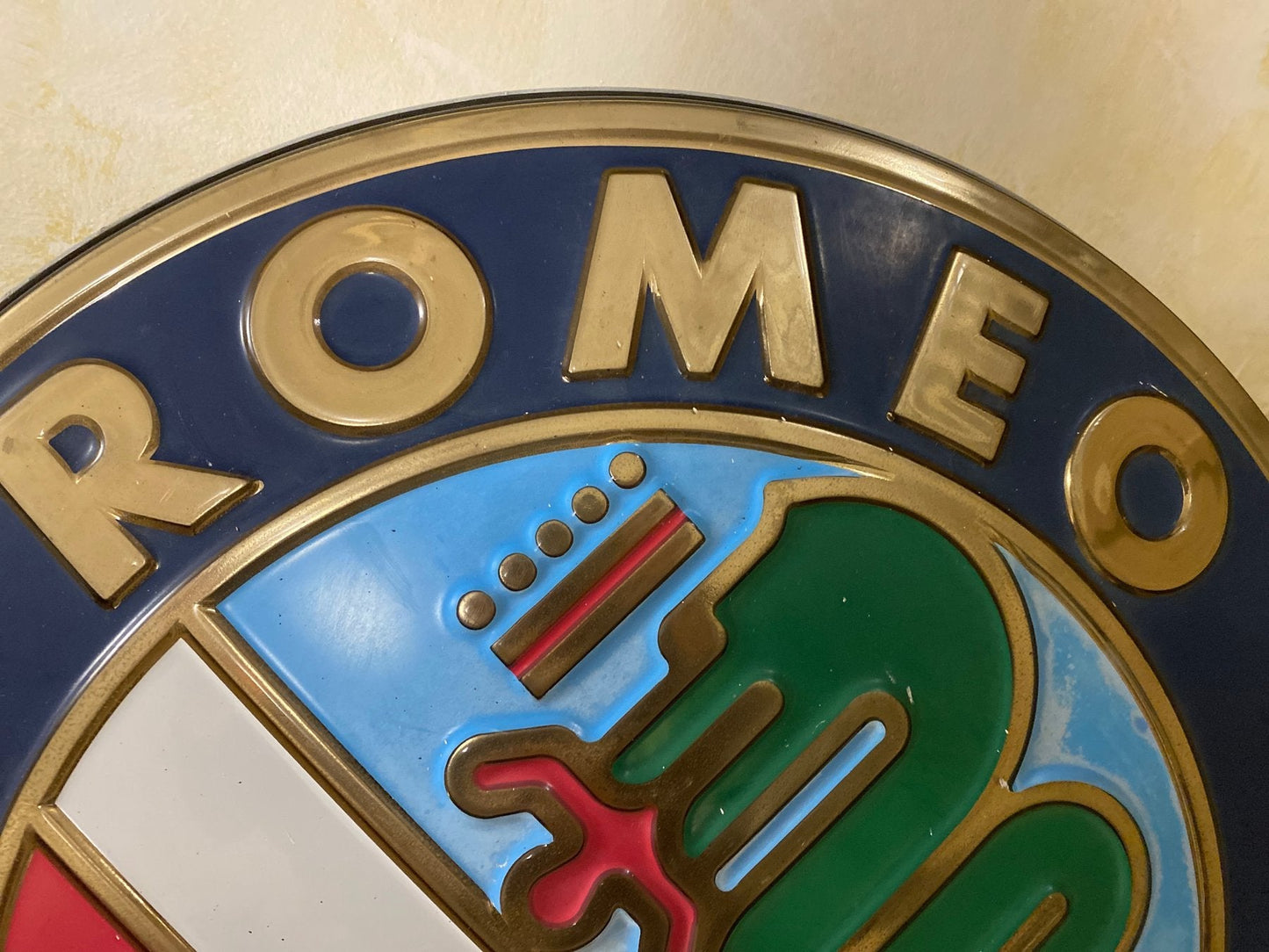 1970s Alfa Romeo official dealer neon illuminated sign