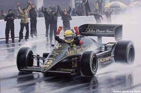 1985 Ayrton Senna Lotus 97T Brake disk signed