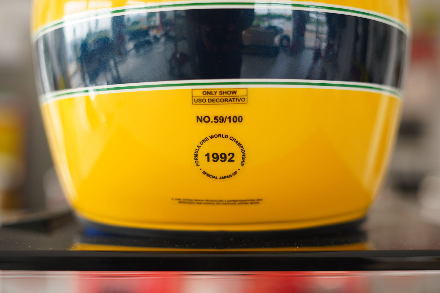 1992 Ayrton Senna Shoei limited edition Japanese GP