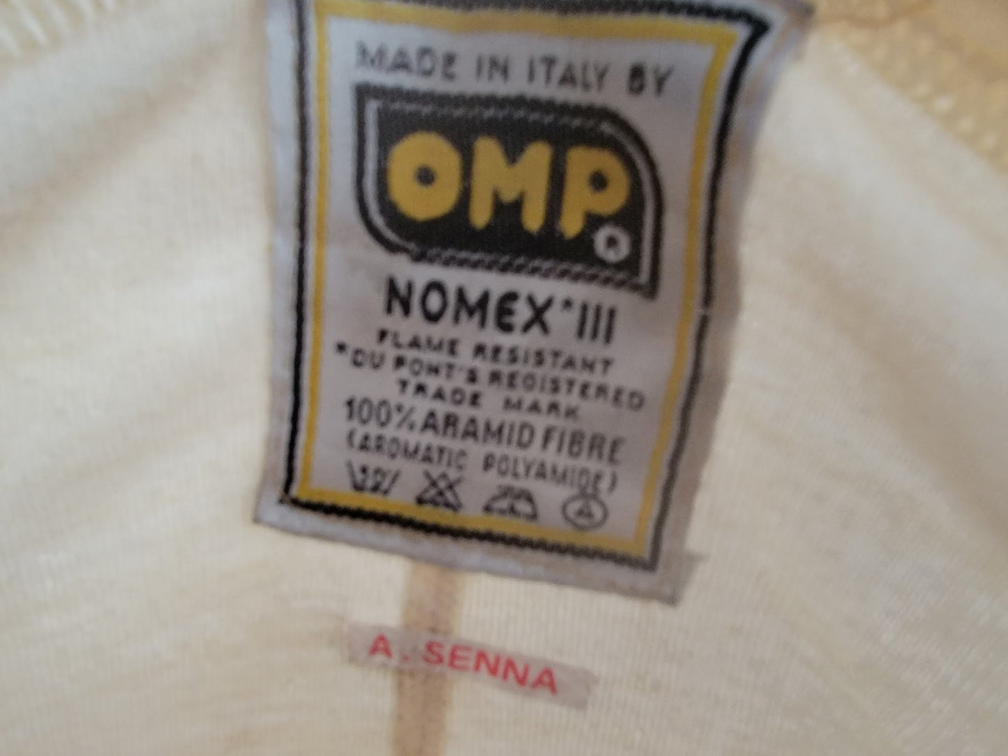 1991 Ayrton Senna Nomex OMP shirt