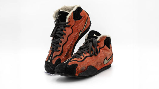 1997 Michael Schumacher Scuderia Ferrari Formula 1 Signed Nike Racing Boots