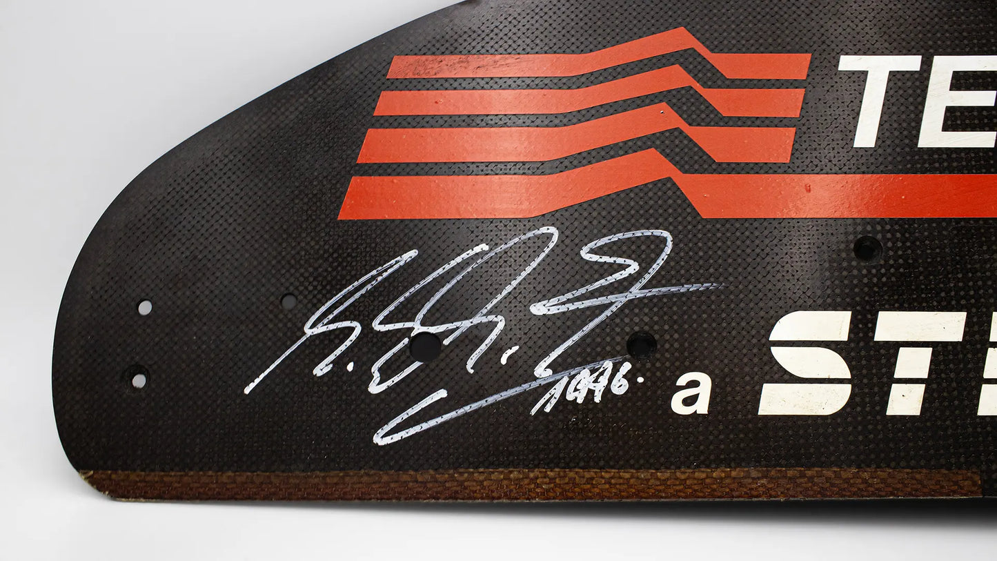 1996 Michael Schumacher Ferrari F310 Carbon Fibre Side Pod Panel Signed
