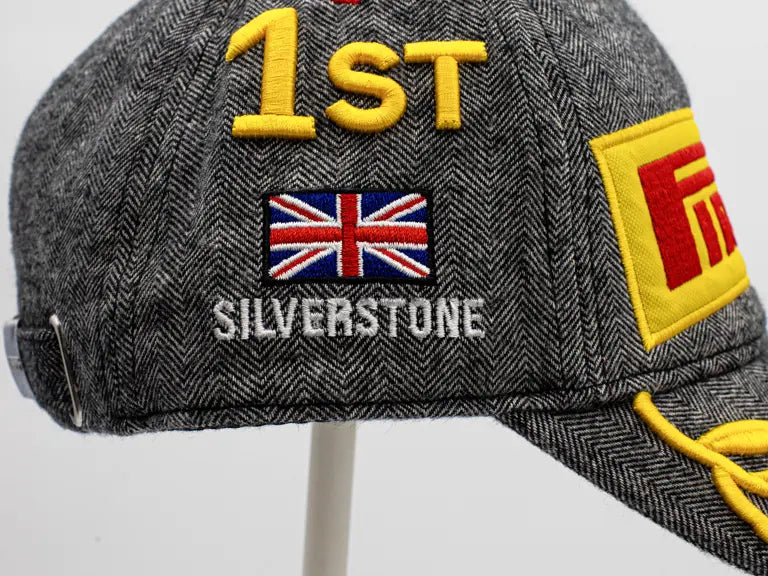 2021 Lewis Hamilton | Signed Ferrari Trento 1st Place Champagne Bottle and Silverstone Podium Cap