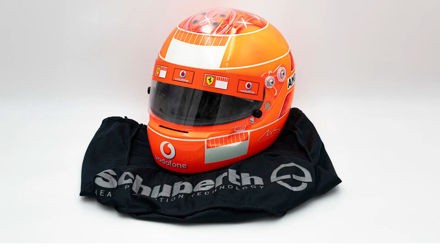 2007 Michael Schumacher Scuderia Ferrari Schuberth Signed Q2 Kart Helmet