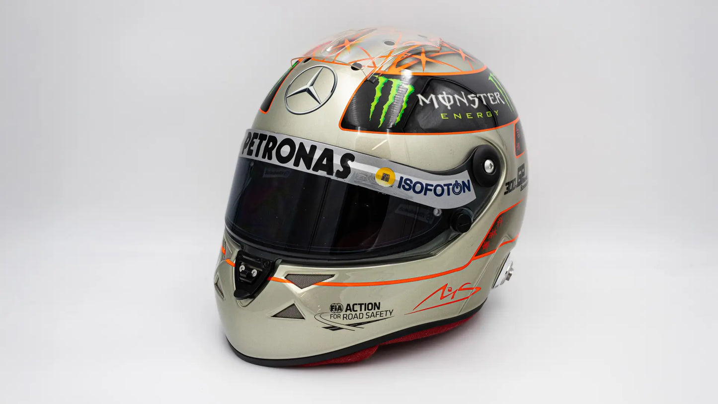 2011 Michael Schumacher Mercedes-AMG Formula 1 Schuberth Replica Helmet