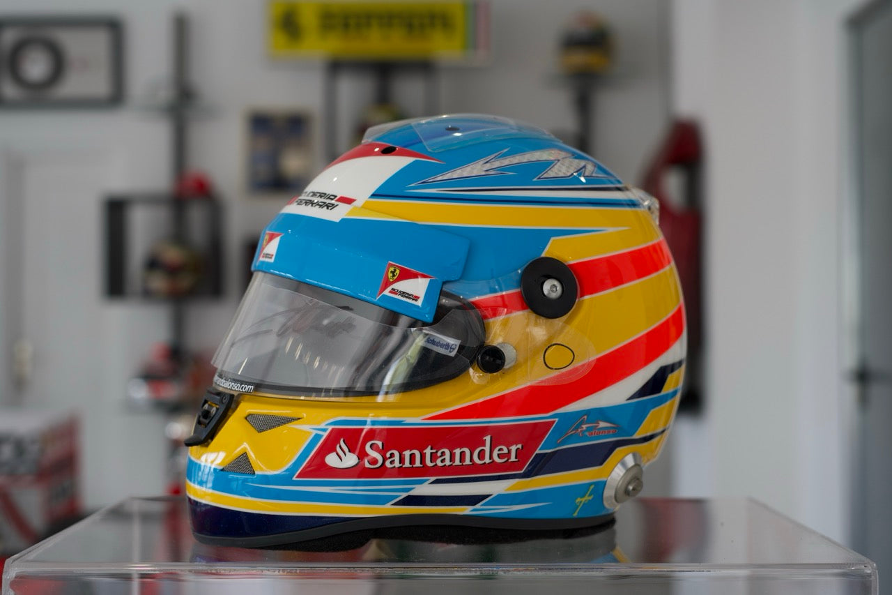 2011 Fernando Alonso Signed Replica Helmet
