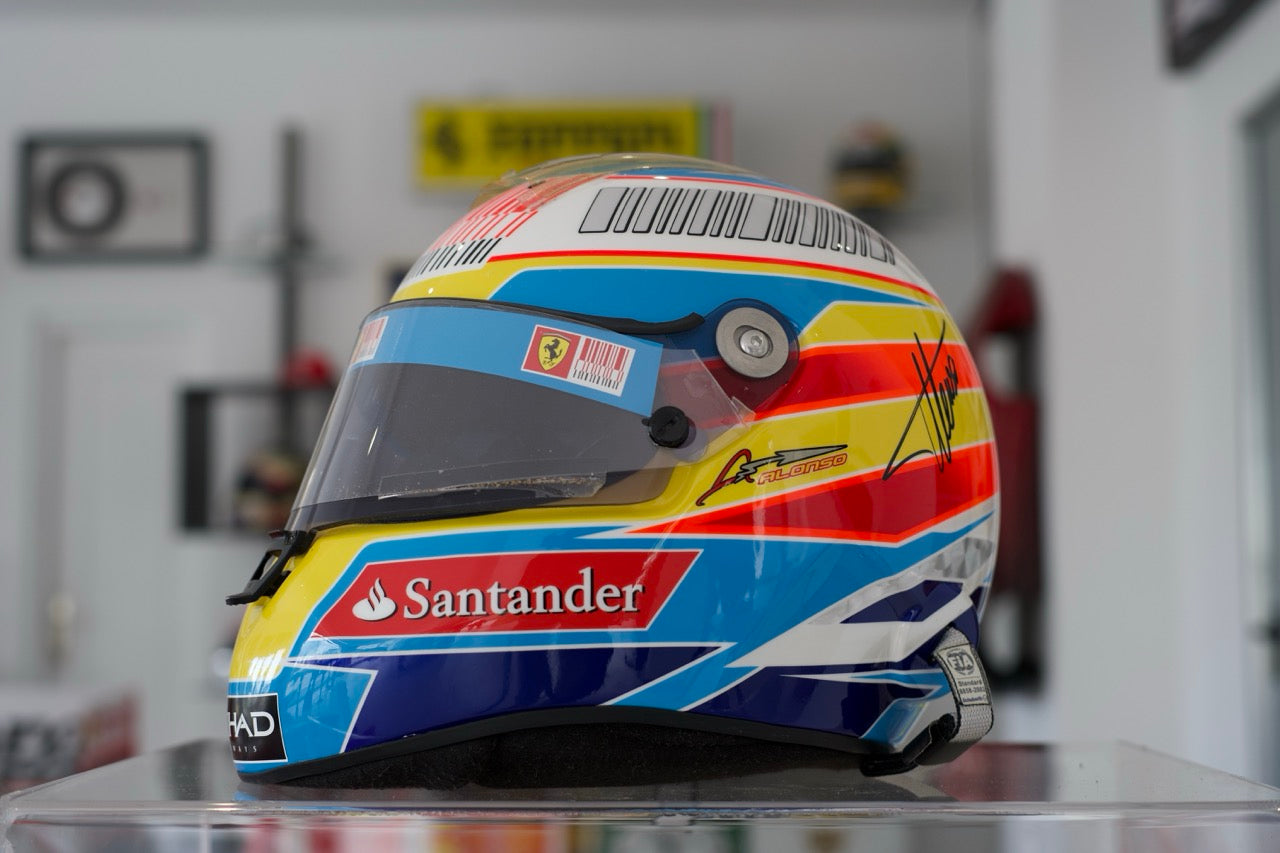 2010 Fernando Alonso Race Used Helmet