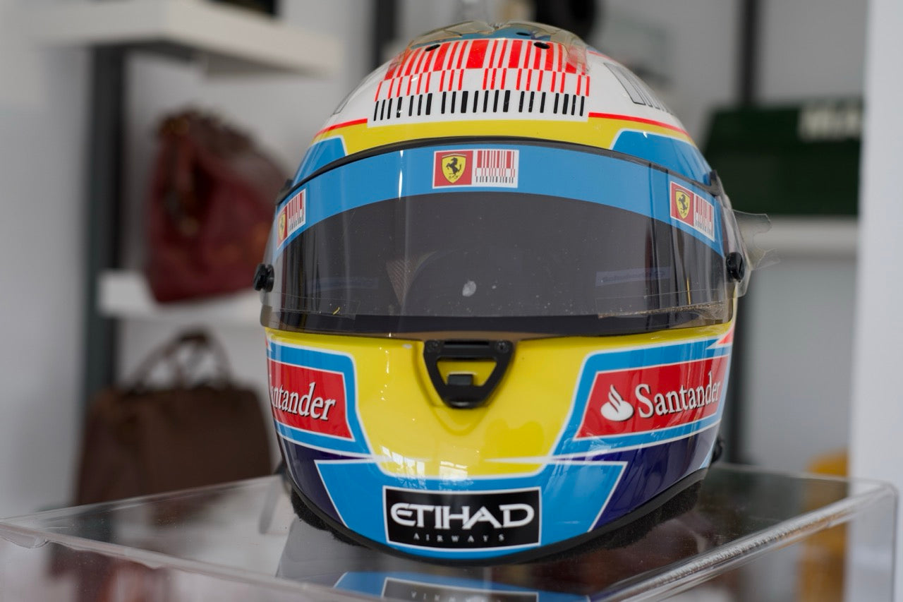 2010 Fernando Alonso Race Used Helmet