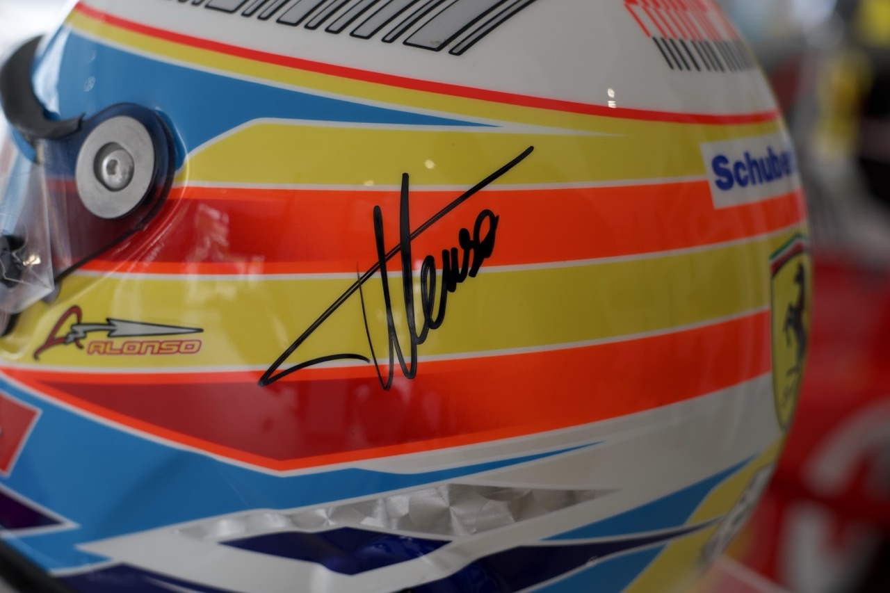 2010 Fernando Alonso Race Used Helmet