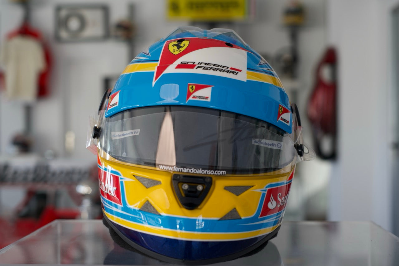 2011 Fernando Alonso Signed Replica Helmet