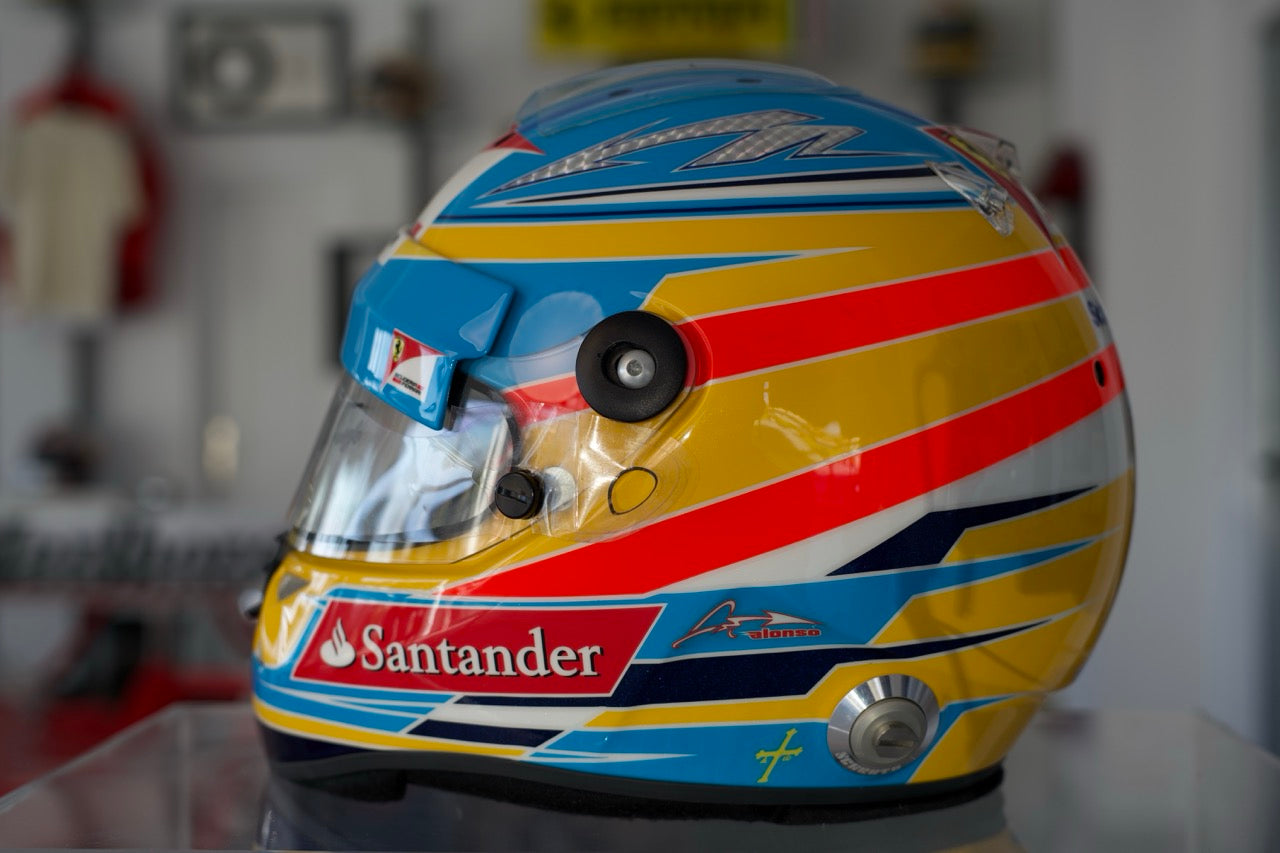 2011 Fernando Alonso Signed Replica Helmet