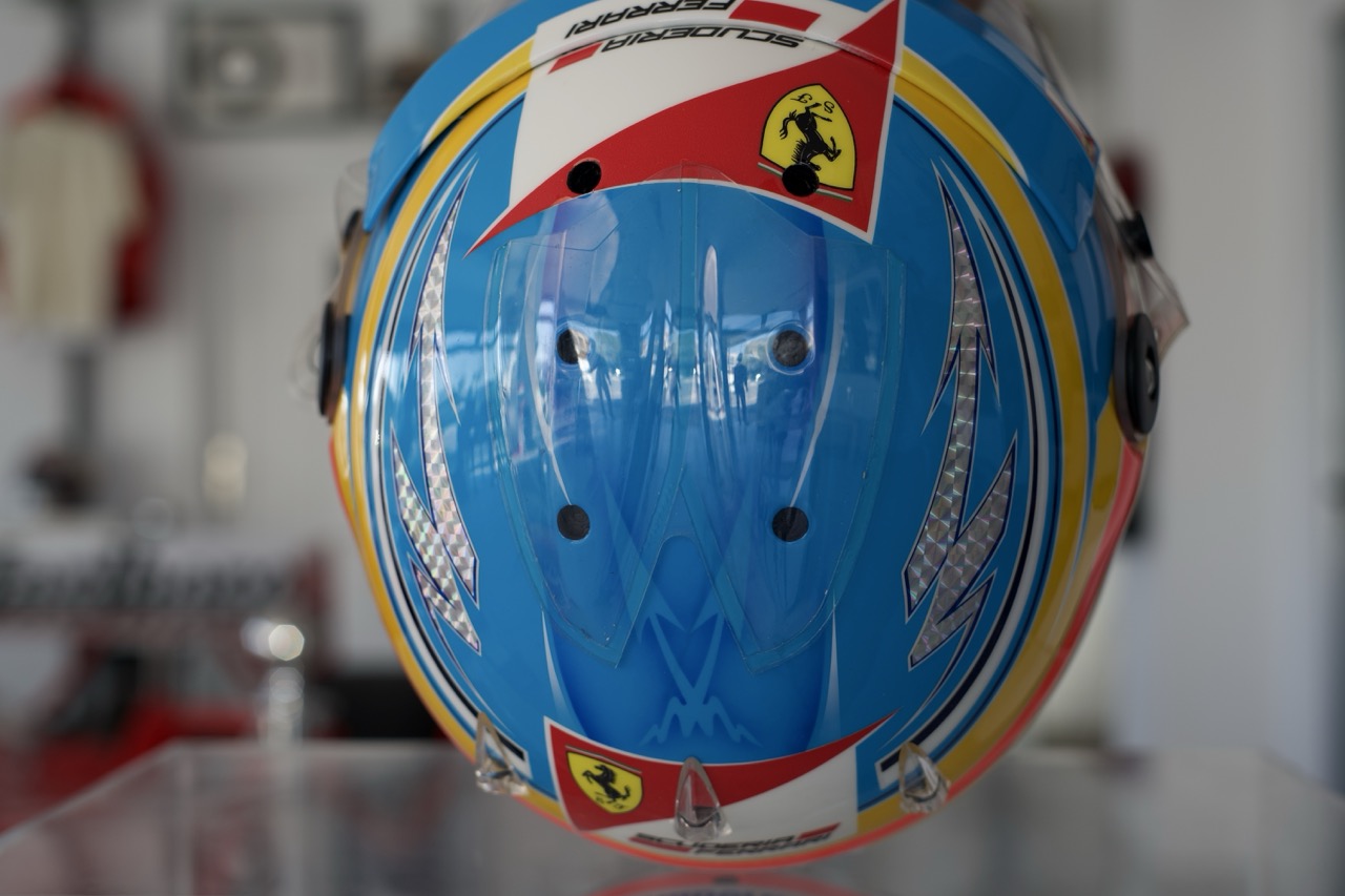 2011 Fernando Alonso Signed Replica Helmet