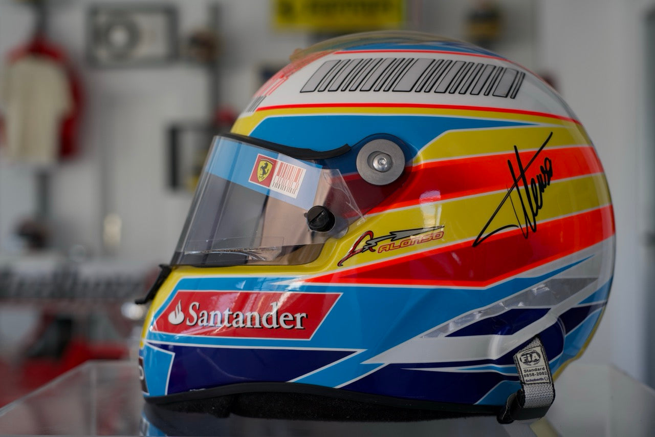 2010 Fernando Alonso Race Used Helmet
