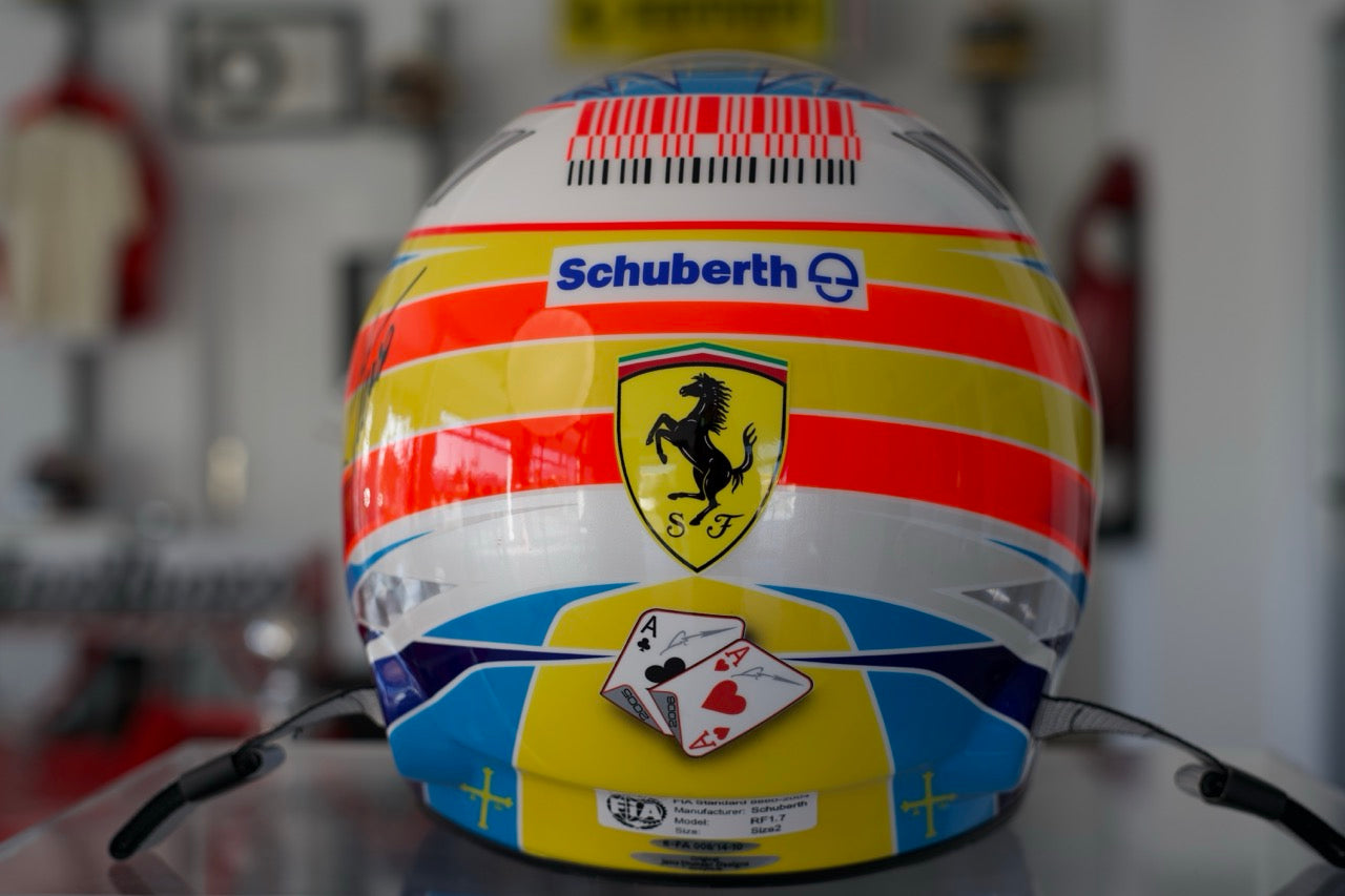 2010 Fernando Alonso Race Used Helmet
