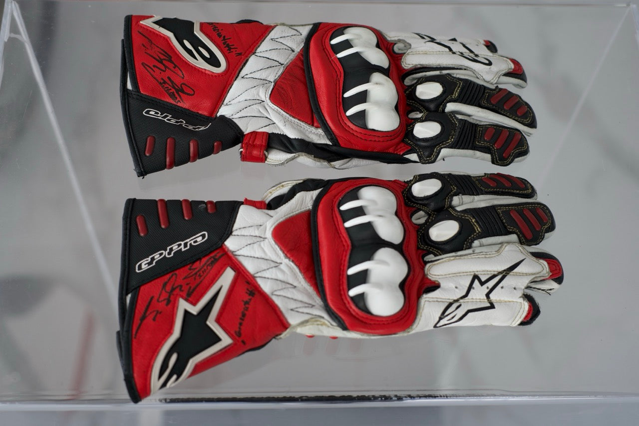 Michael Schumacher motorcycle gloves