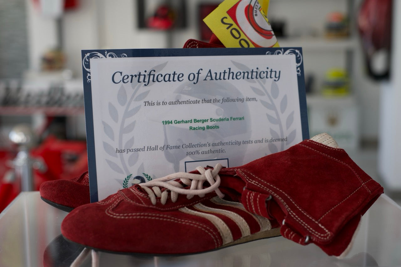 1994 Gerhard Berger German GP race used shoes