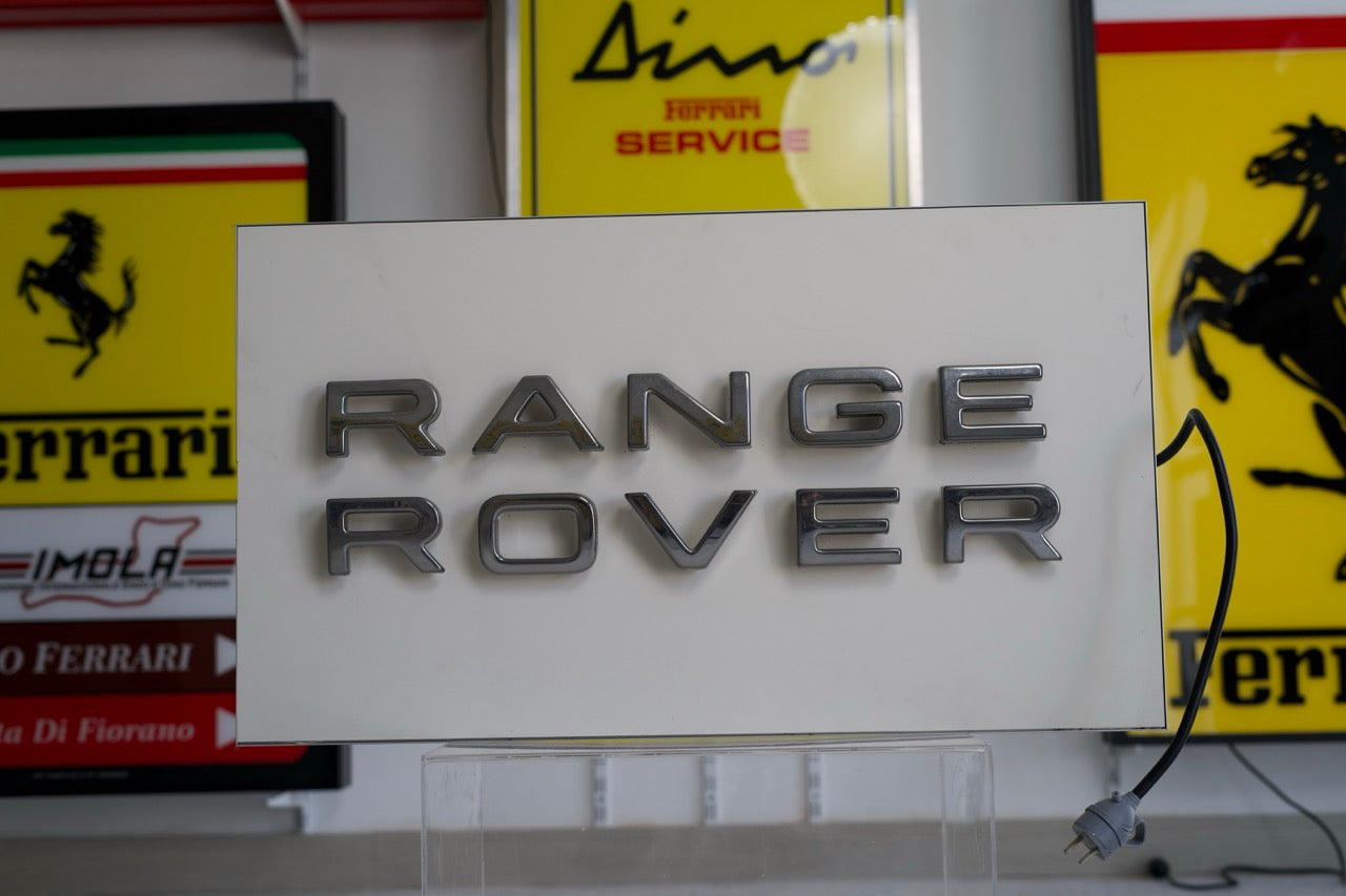 2000s Range Rover Large official dealership illuminated sign – F1 Lounge
