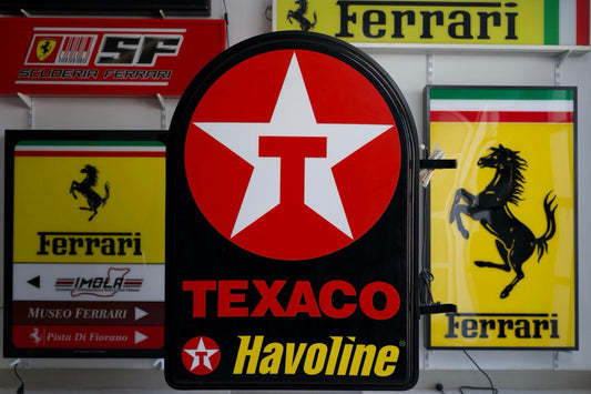 2004 Texaco official dealer double side illuminated vintage sign