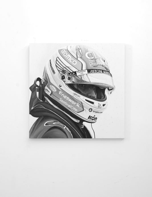 Fernando Alonso -Painting by Ricardo Rodrigues