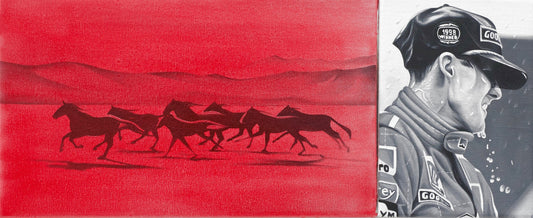 Michael Schumacher 7 Time Champion - Painting by Ricardo Rodriguez