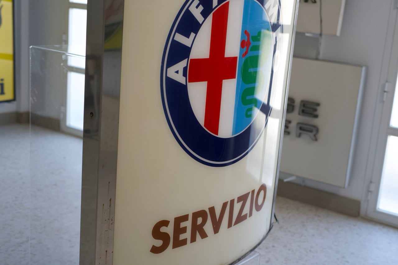 Alfa Romeo "Servizio" Large Dealer Sign