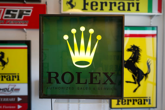 Vintage Rolex Light-Up Display Sign
