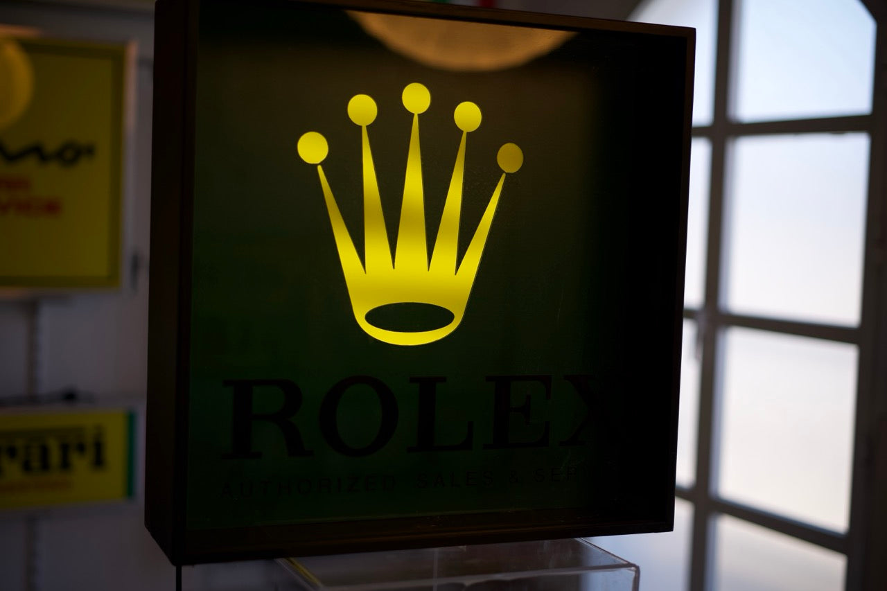 Vintage Rolex Light-Up Display Sign