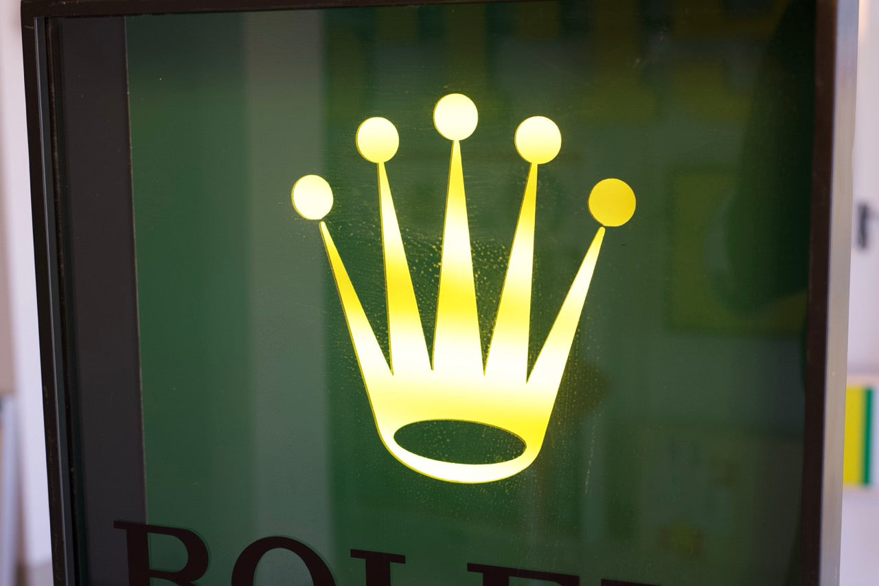 Vintage Rolex Light-Up Display Sign