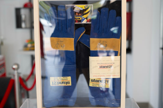 1986 Ayrton Senna Imola Race Used Gloves