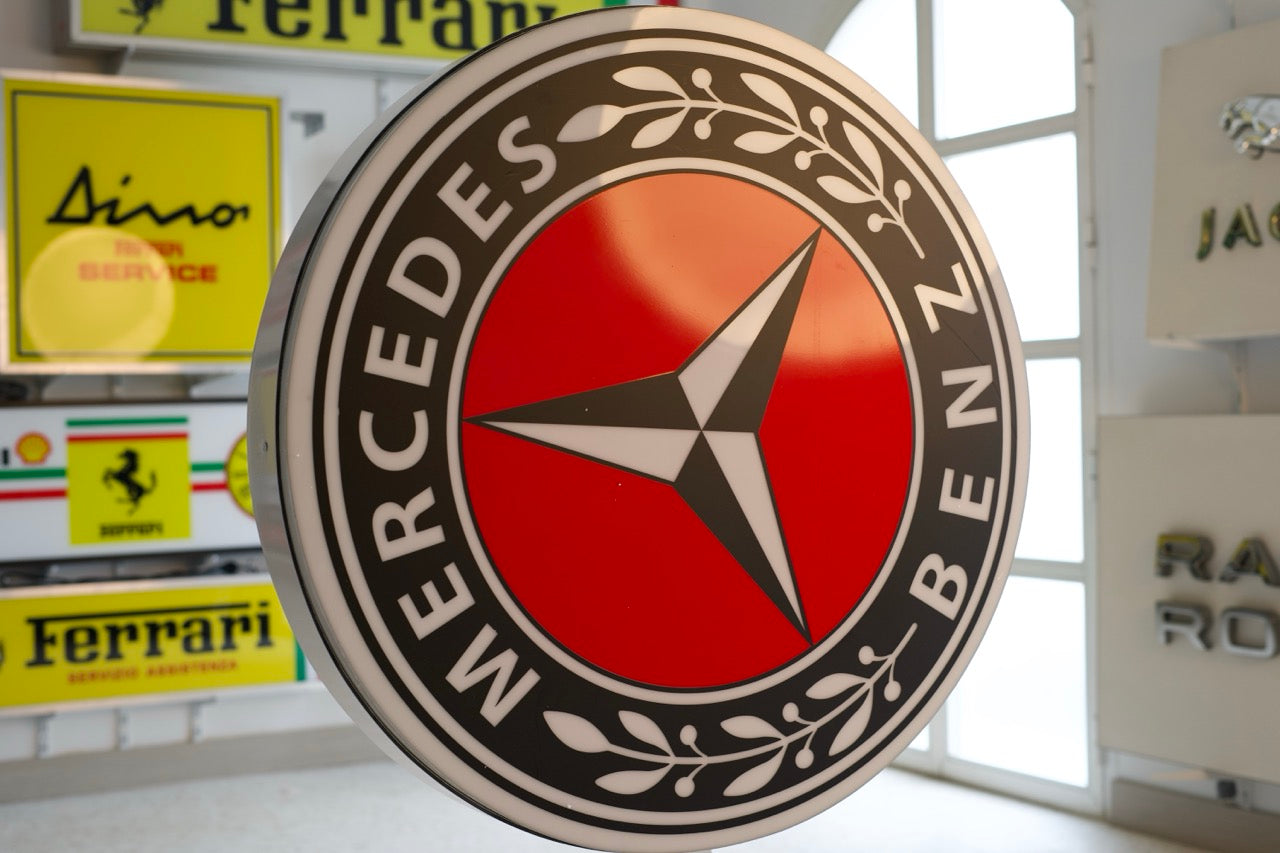 1990s Mercedes-Benz Vintage Illuminated Sign