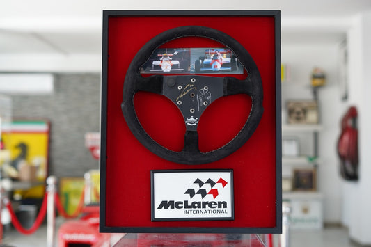 1983 Ayrton Senna McLaren test steering wheel