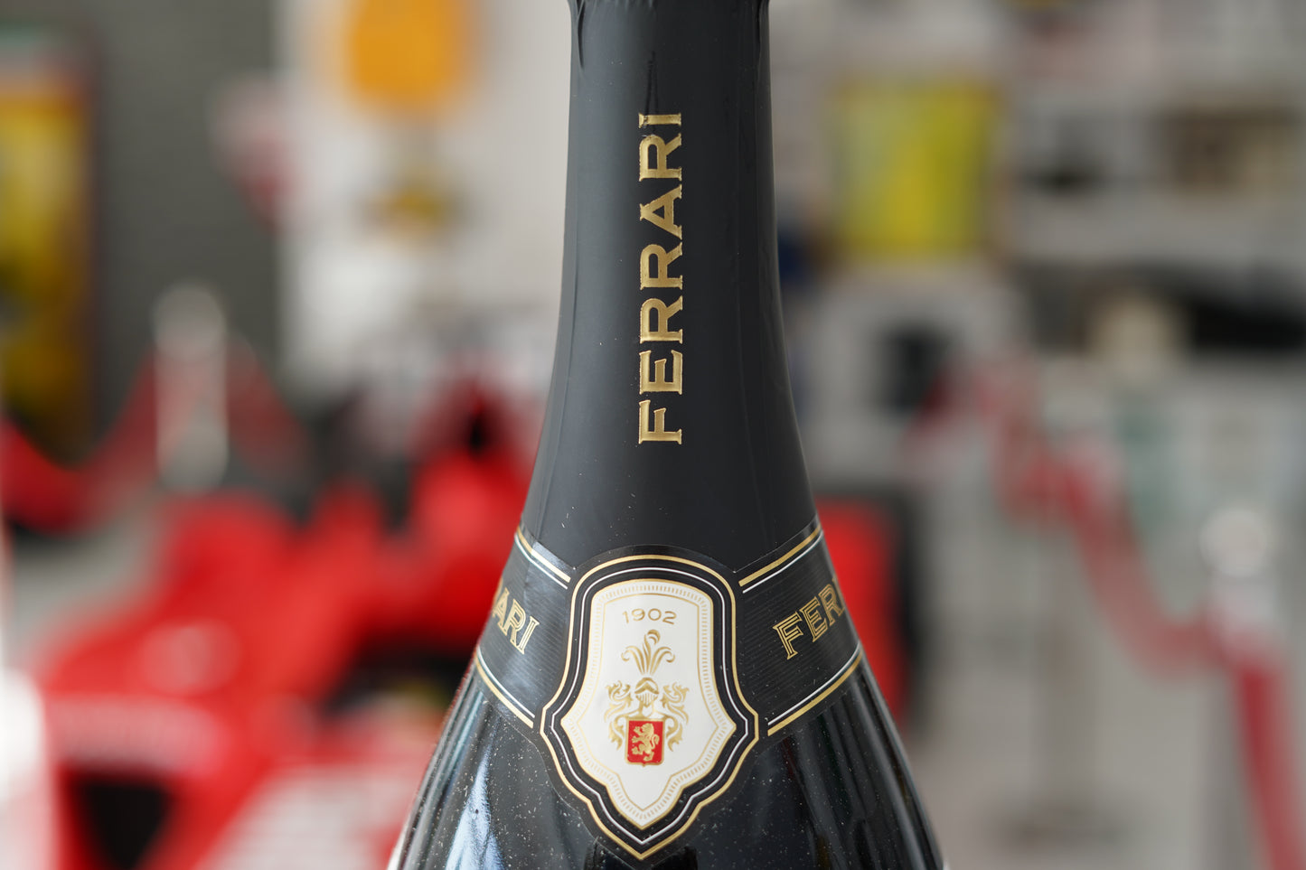2021 Hungaria GP Official Ferrari Trento Podium Bottle Signed by Ocon, Hamilton and Sainz
