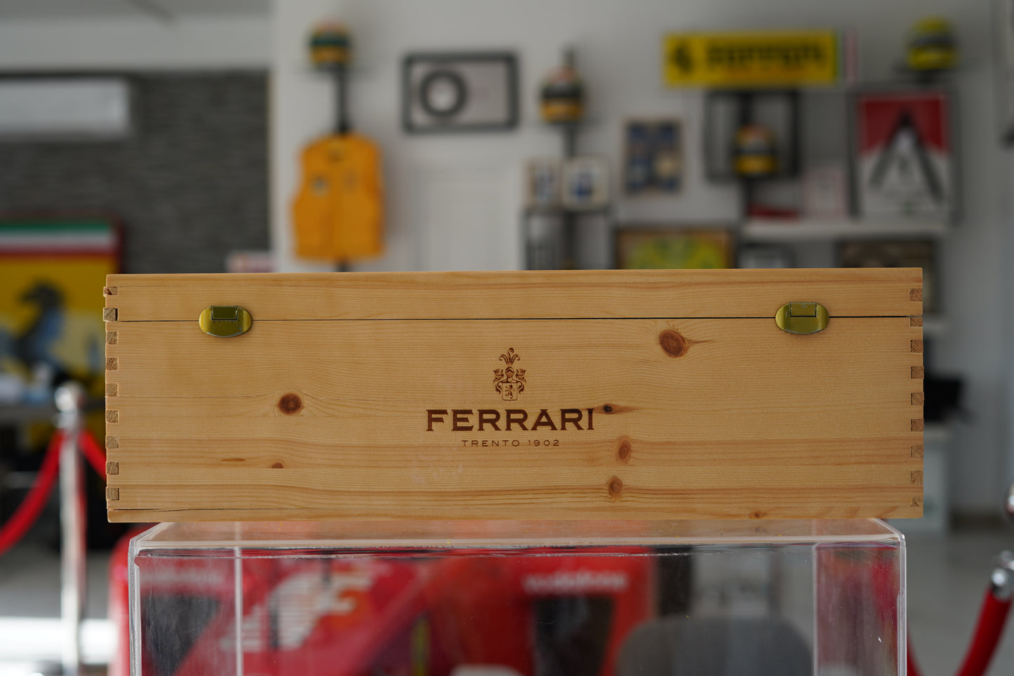 2021 Hungaria GP Official Ferrari Trento Podium Bottle Signed by Ocon, Hamilton and Sainz