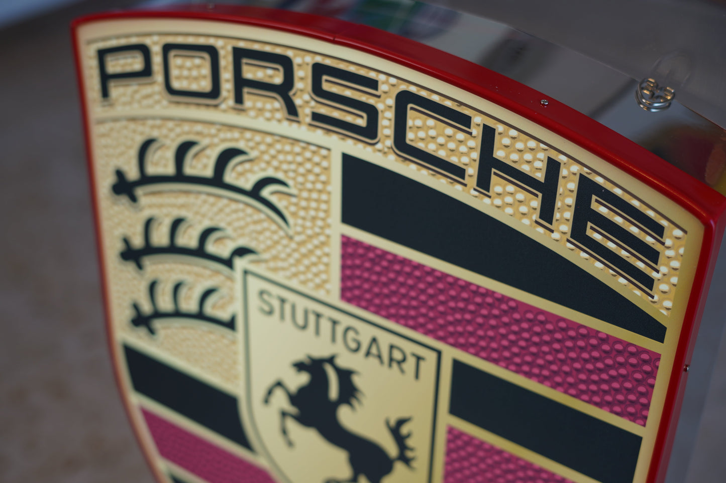 2010s Porsche dealership illuminated Sign