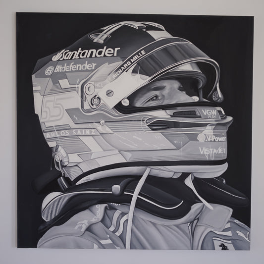 Carlos Sainz - Painting by Ricardo Rodriguez