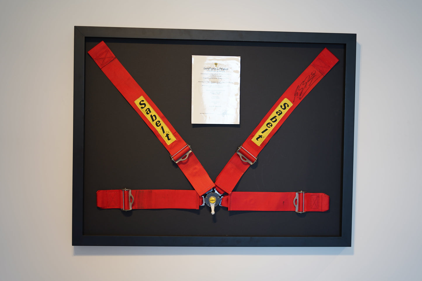 2003 Ferrari F2003 Sabelt Harness Signed by Michael Schumacher